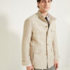Flap-Pocket Maubourg Jacket / Wool & Linen Prince of Wales