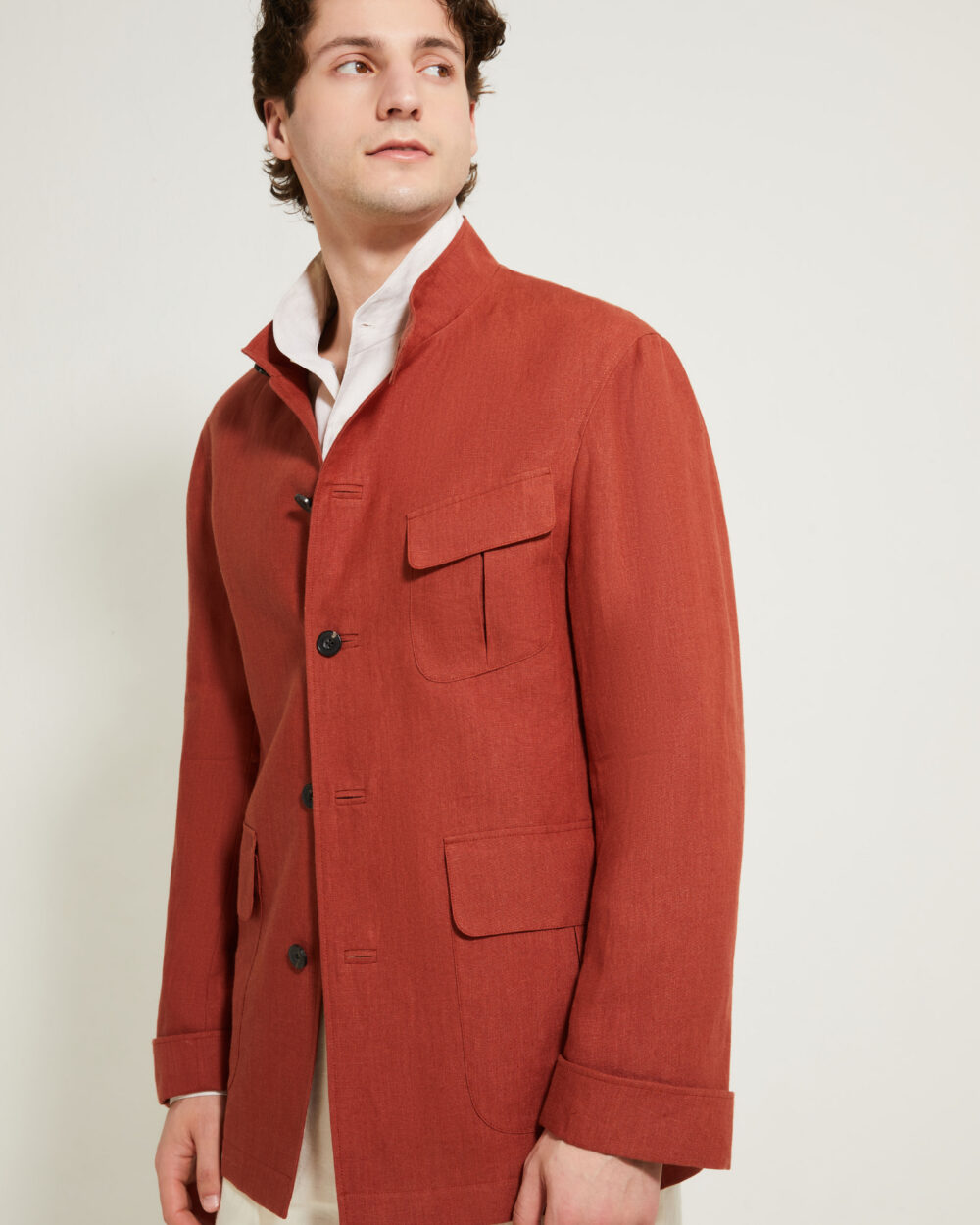 Flap-Pocket Maubourg Jacket / Linen
