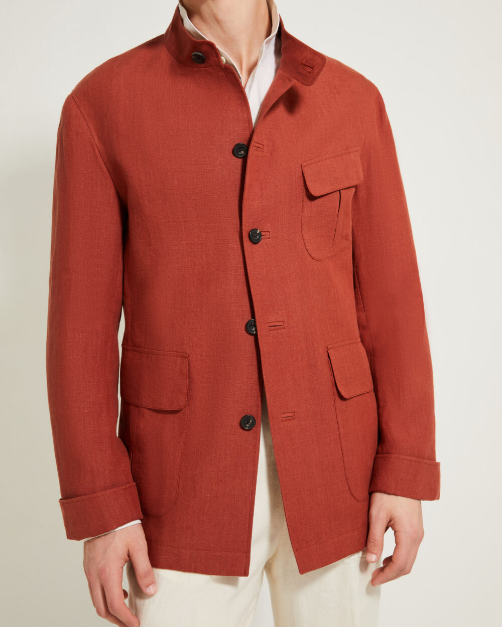 Flap-Pocket Maubourg Jacket / Linen