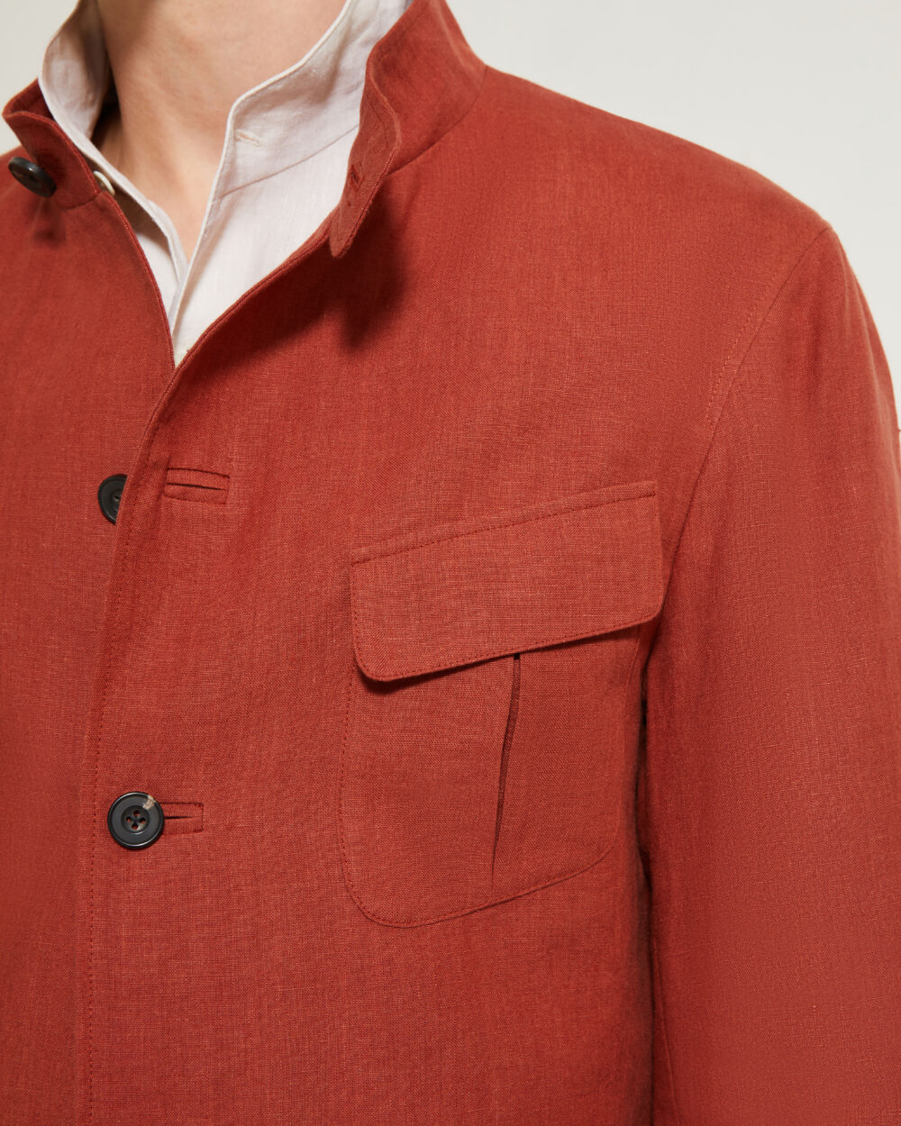 Flap-Pocket Maubourg Jacket / Linen