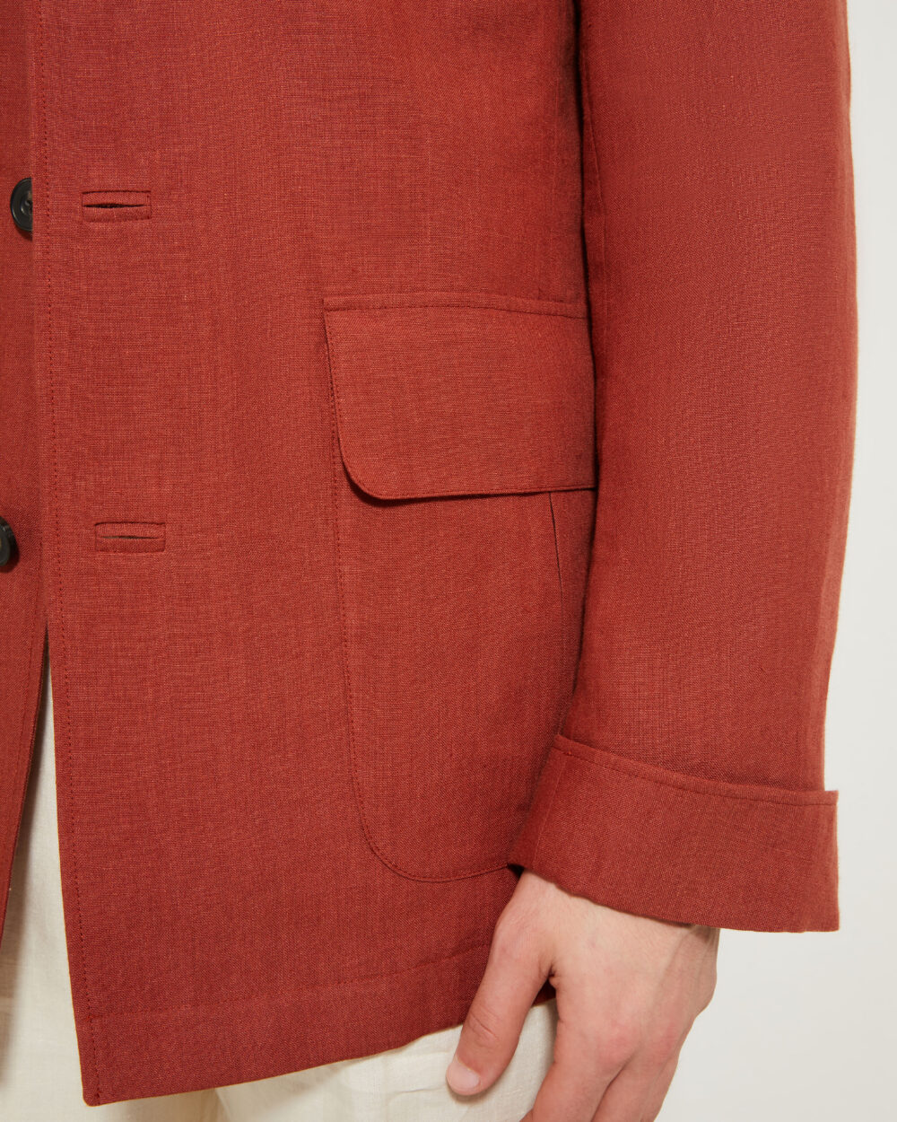 Flap-Pocket Maubourg Jacket / Linen