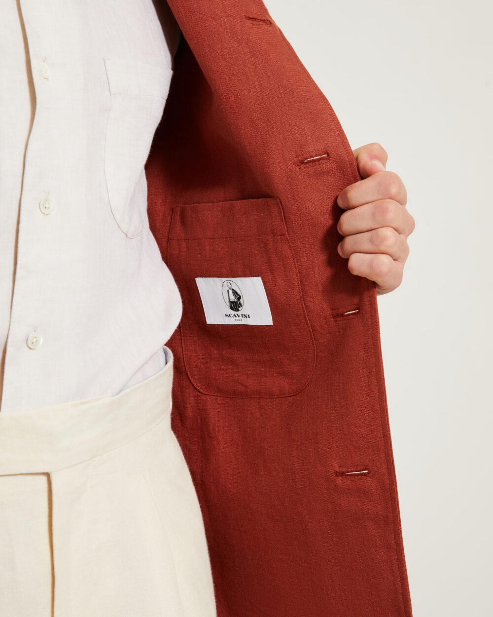 Flap-Pocket Maubourg Jacket / Linen