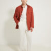 One Pleat Cut Trousers / Linen