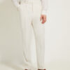 One Pleat Cut Trousers / Linen