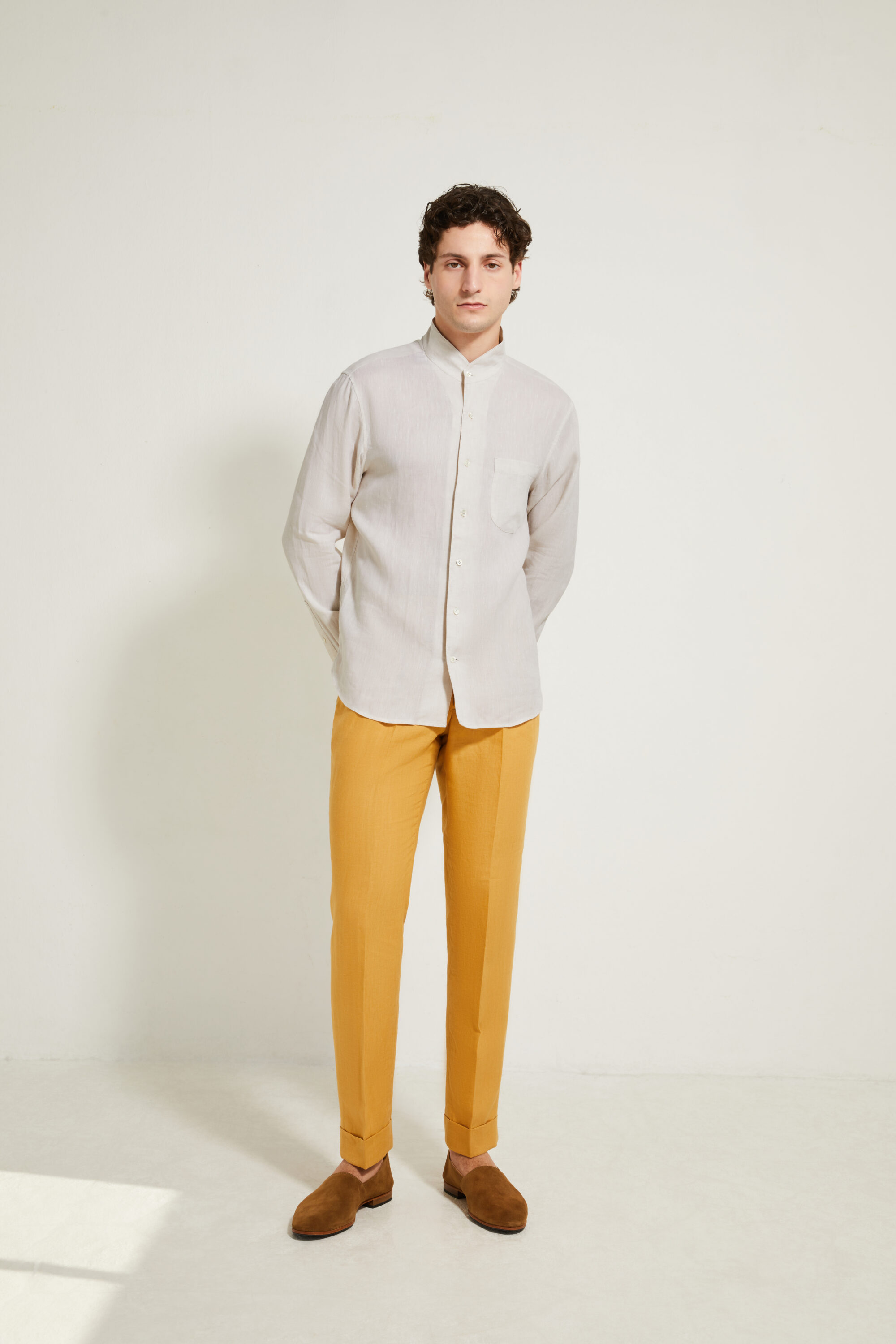 Pantalon Coupe Deux Pinces / Lin