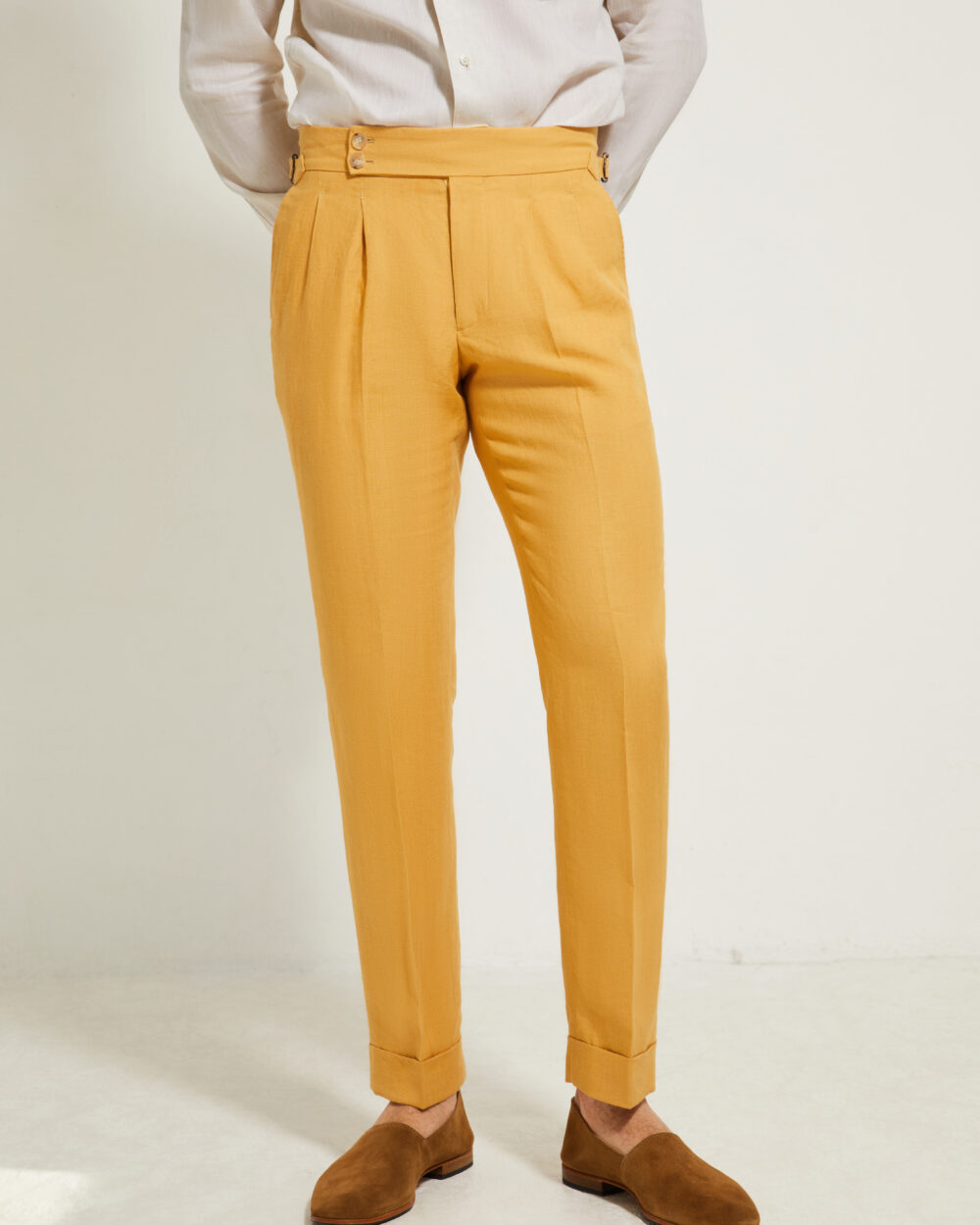 Pantalon Coupe Deux Pinces / Lin