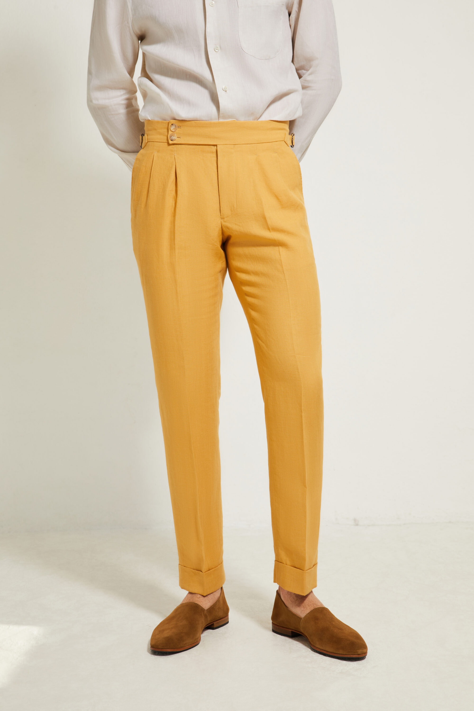 Pantalon Coupe Deux Pinces / Lin