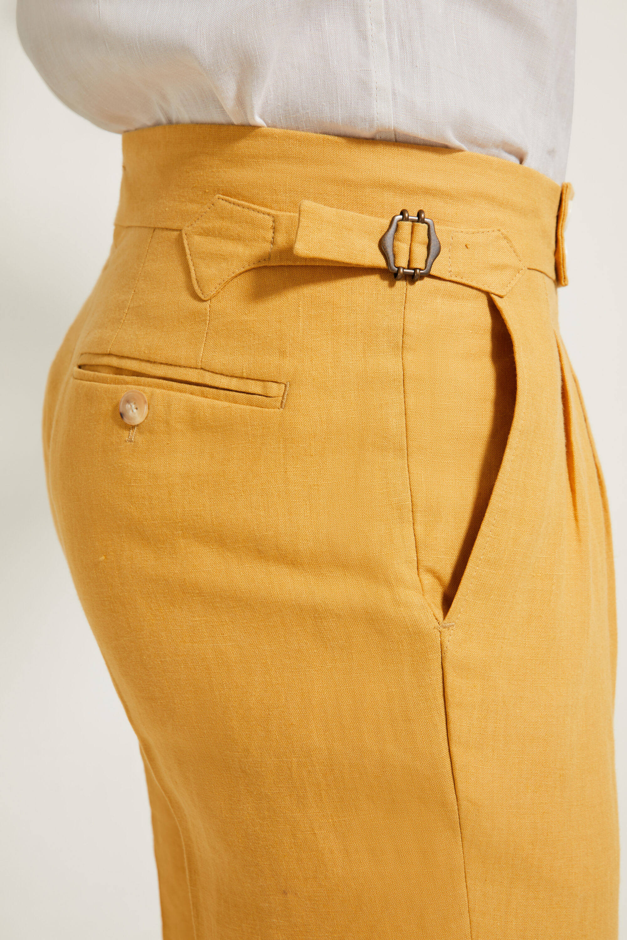 Pantalon Coupe Deux Pinces / Lin