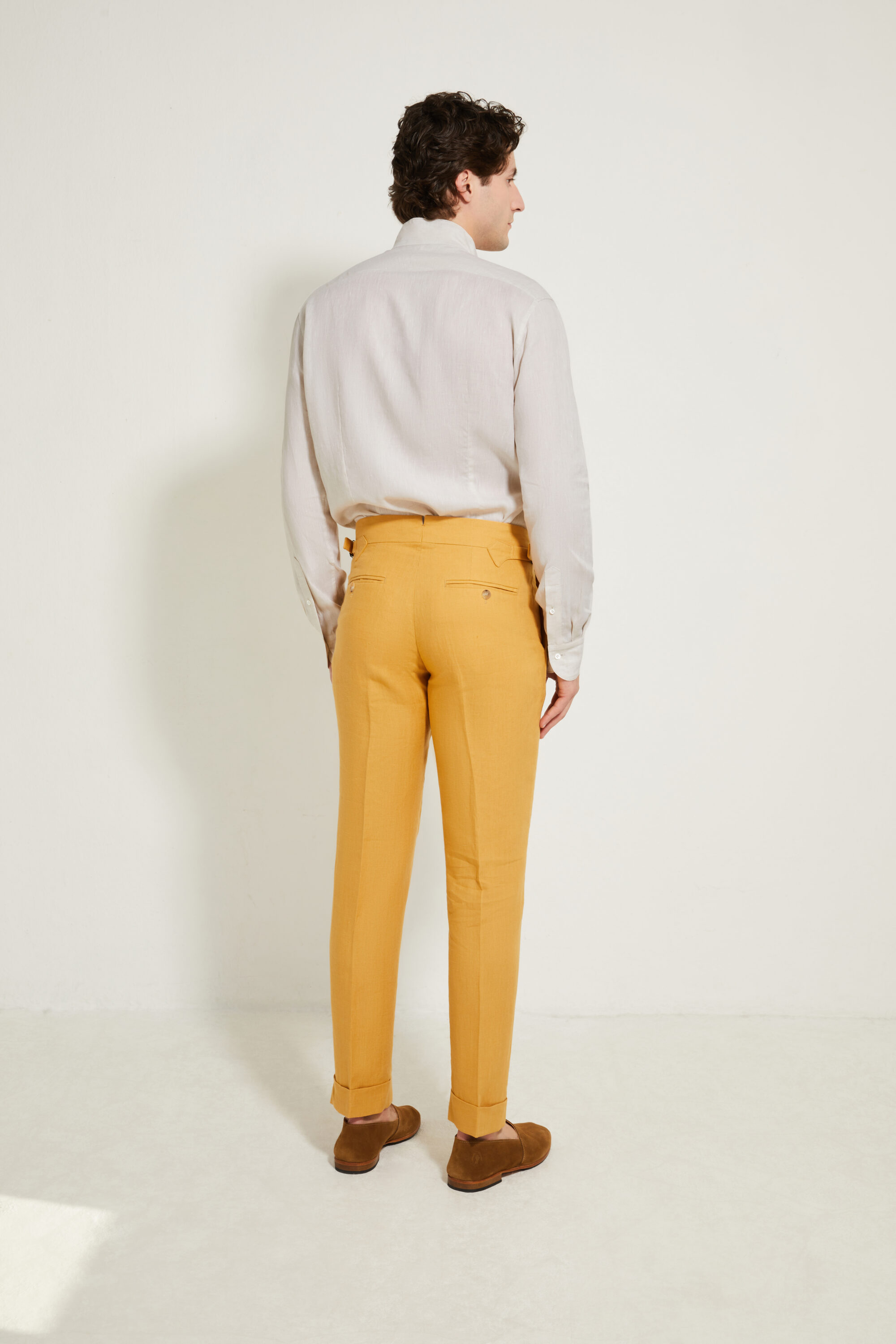 Pantalon Coupe Deux Pinces / Lin