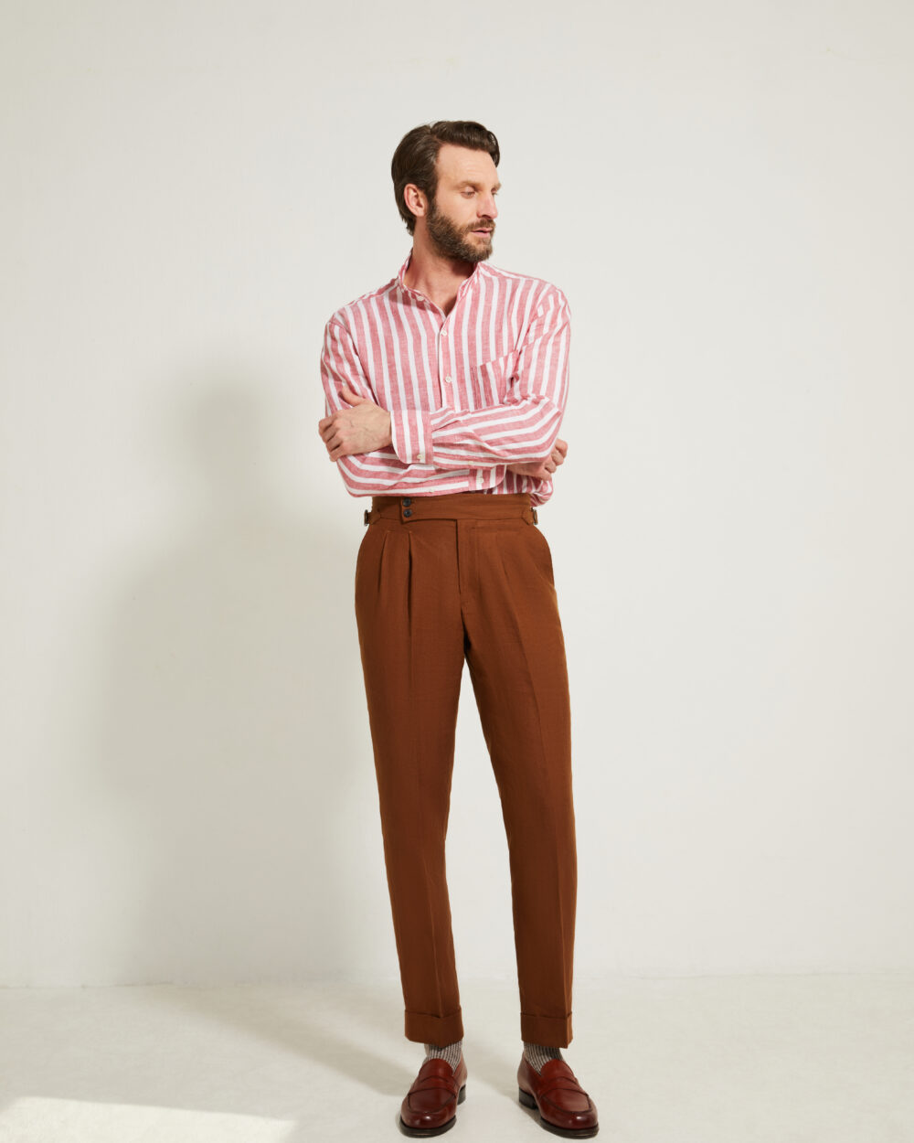 Pantalon Coupe Deux Pinces / Lin