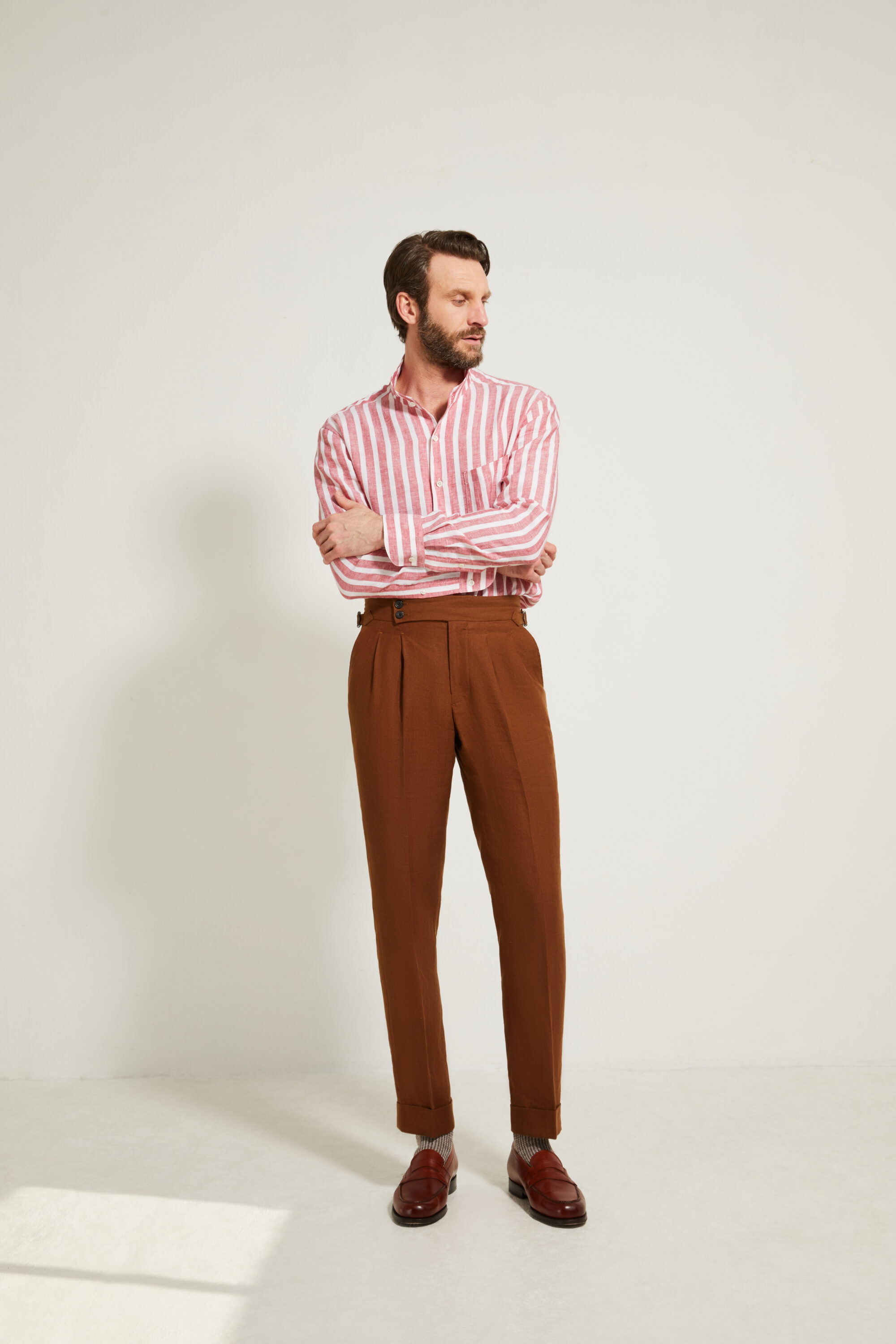 Pantalon Coupe Deux Pinces / Lin