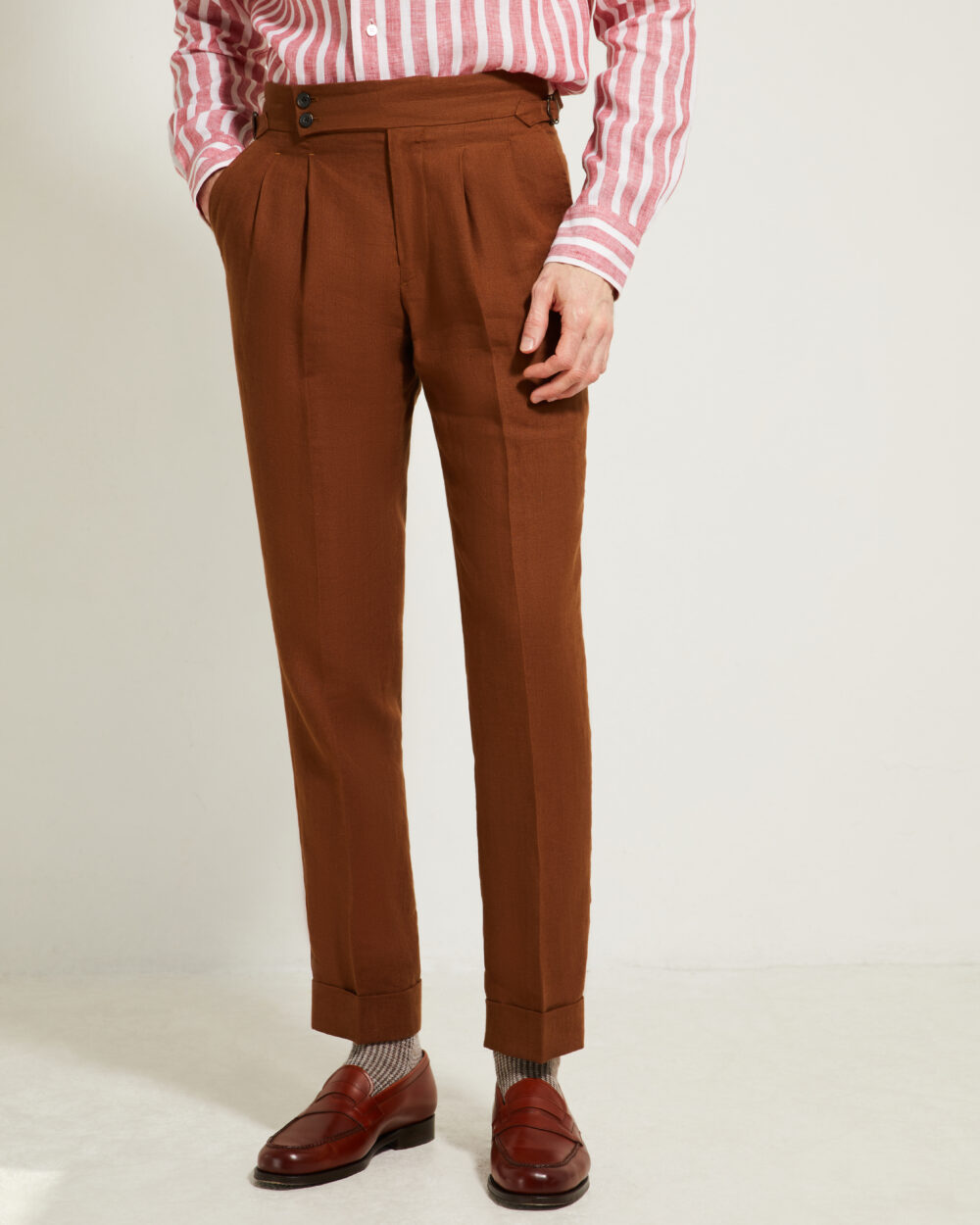 Pantalon Coupe Deux Pinces / Lin