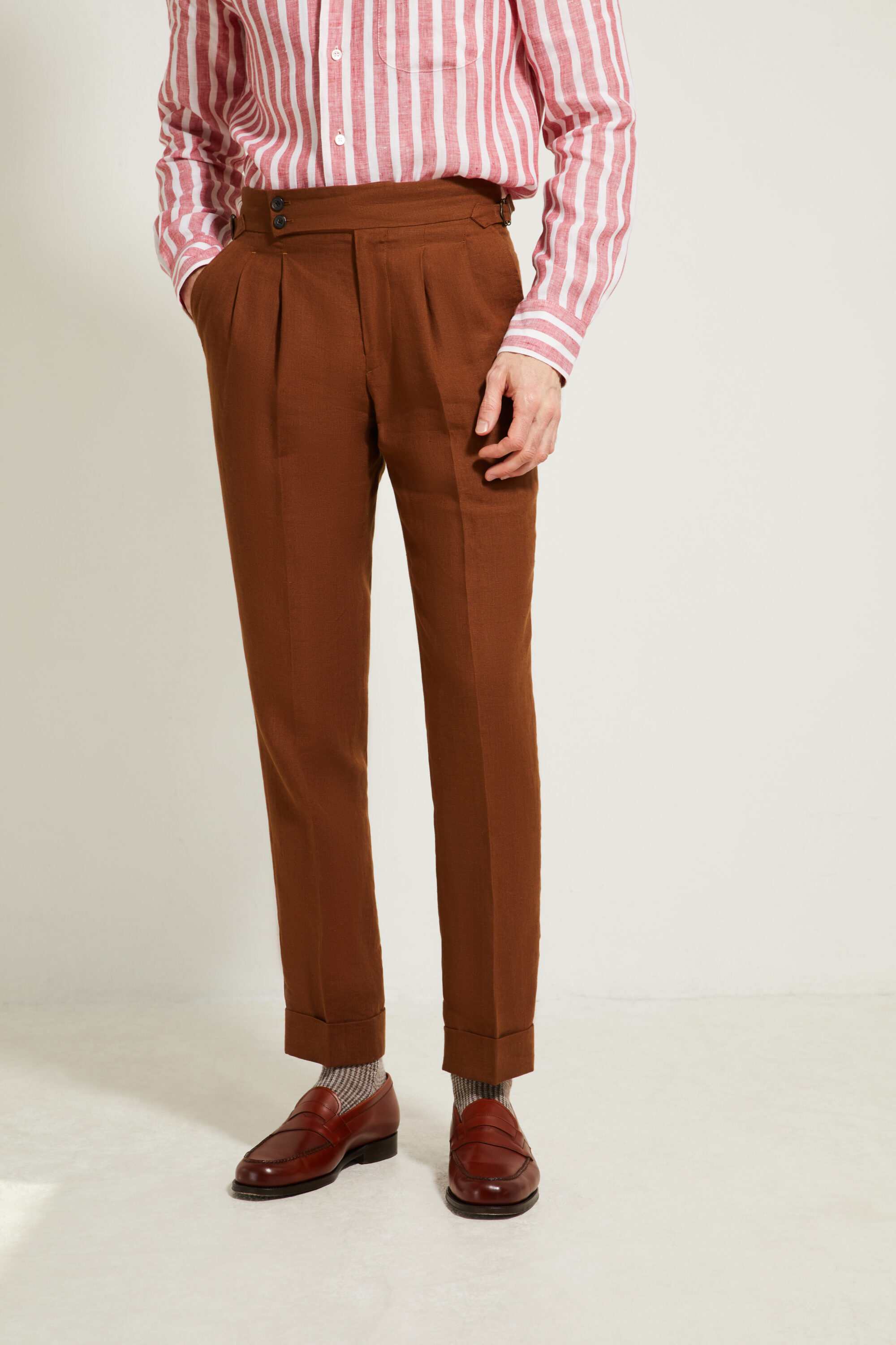Pantalon Coupe Deux Pinces / Lin
