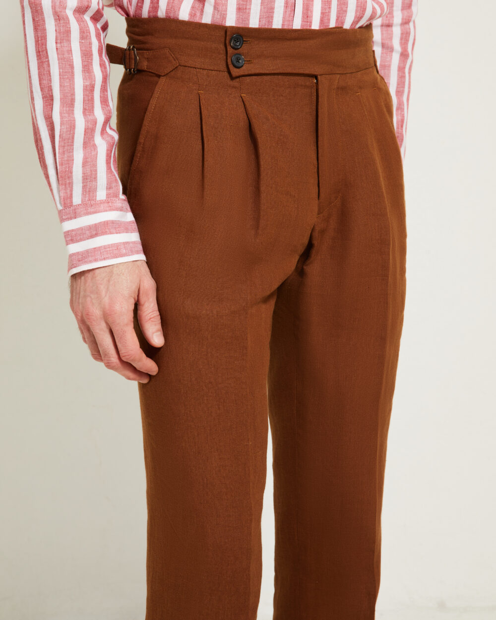 Pantalon Coupe Deux Pinces / Lin