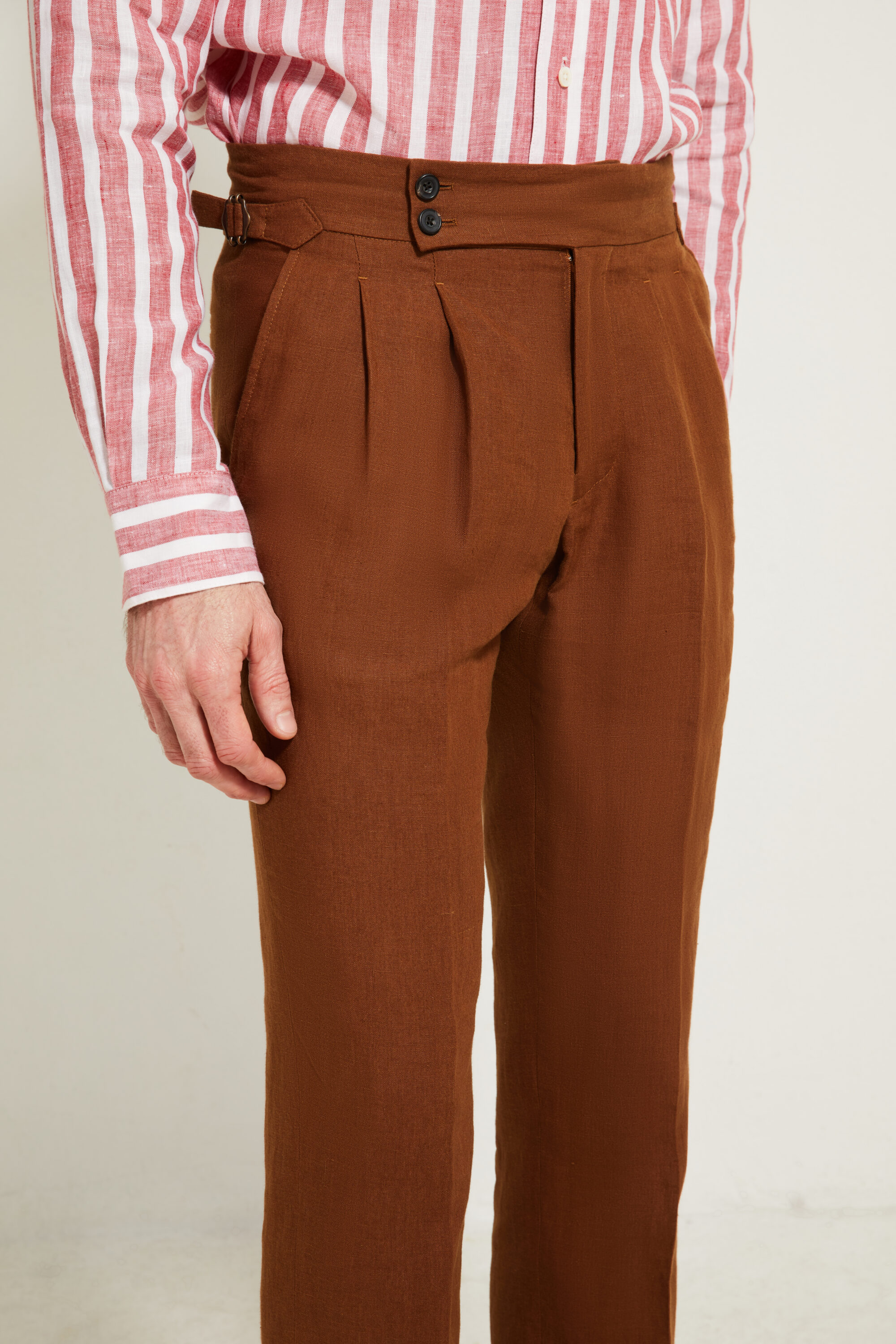 Pantalon Coupe Deux Pinces / Lin