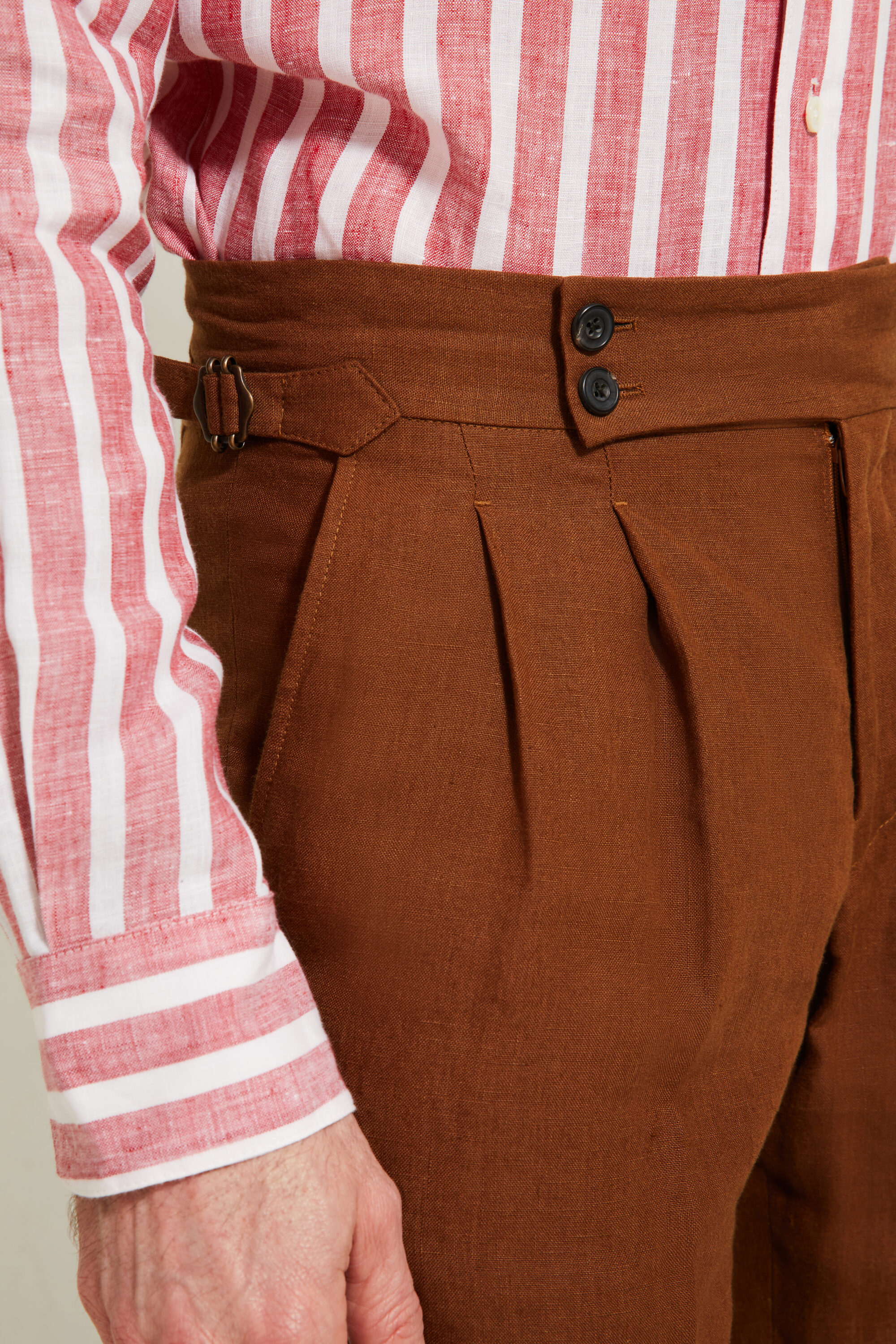 Pantalon Coupe Deux Pinces / Lin