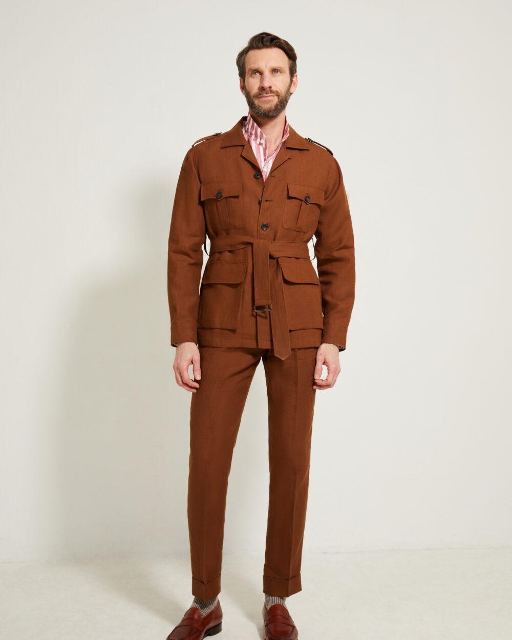 Pantalon Coupe Deux Pinces / Lin