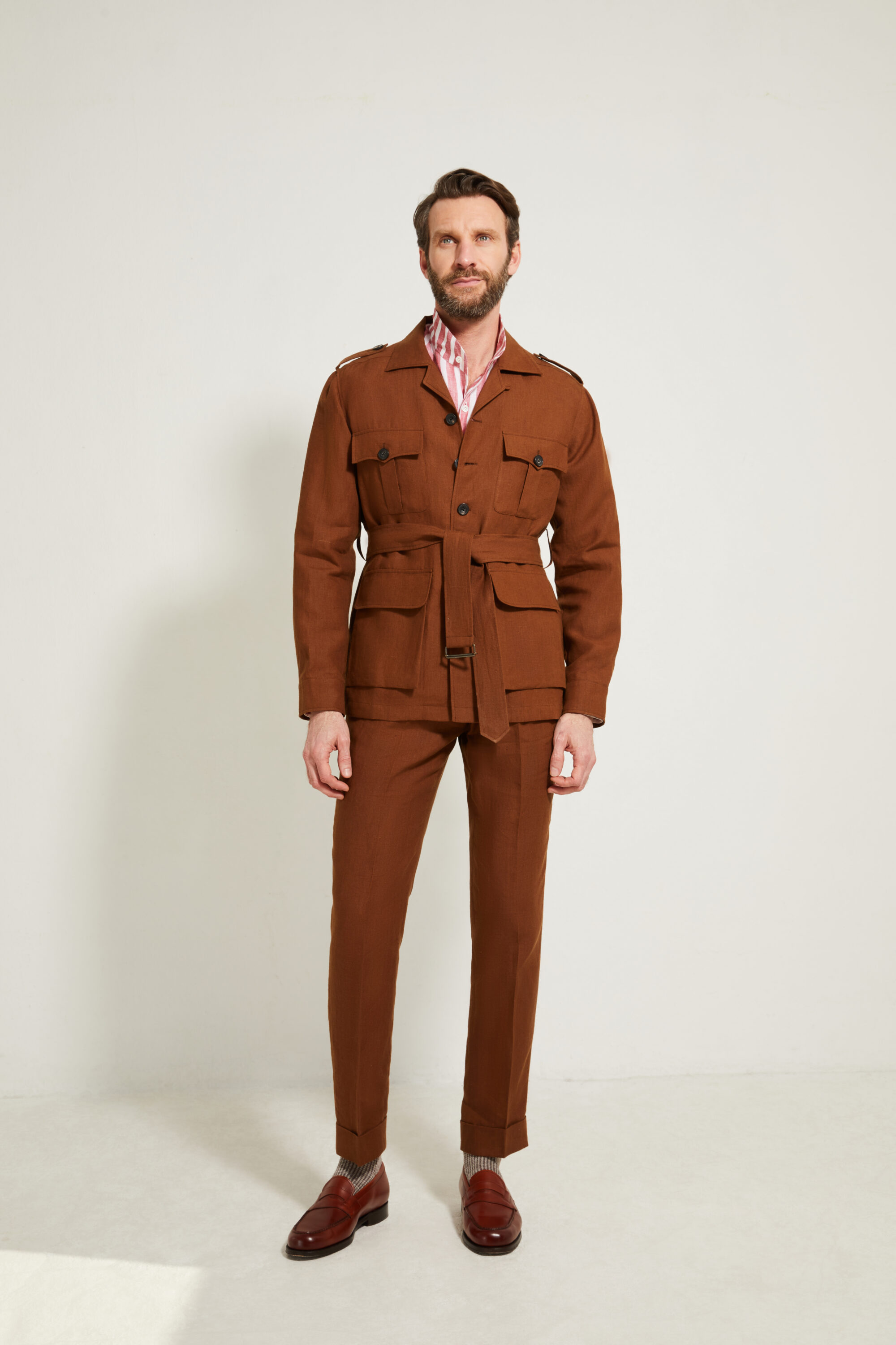 Pantalon Coupe Deux Pinces / Lin