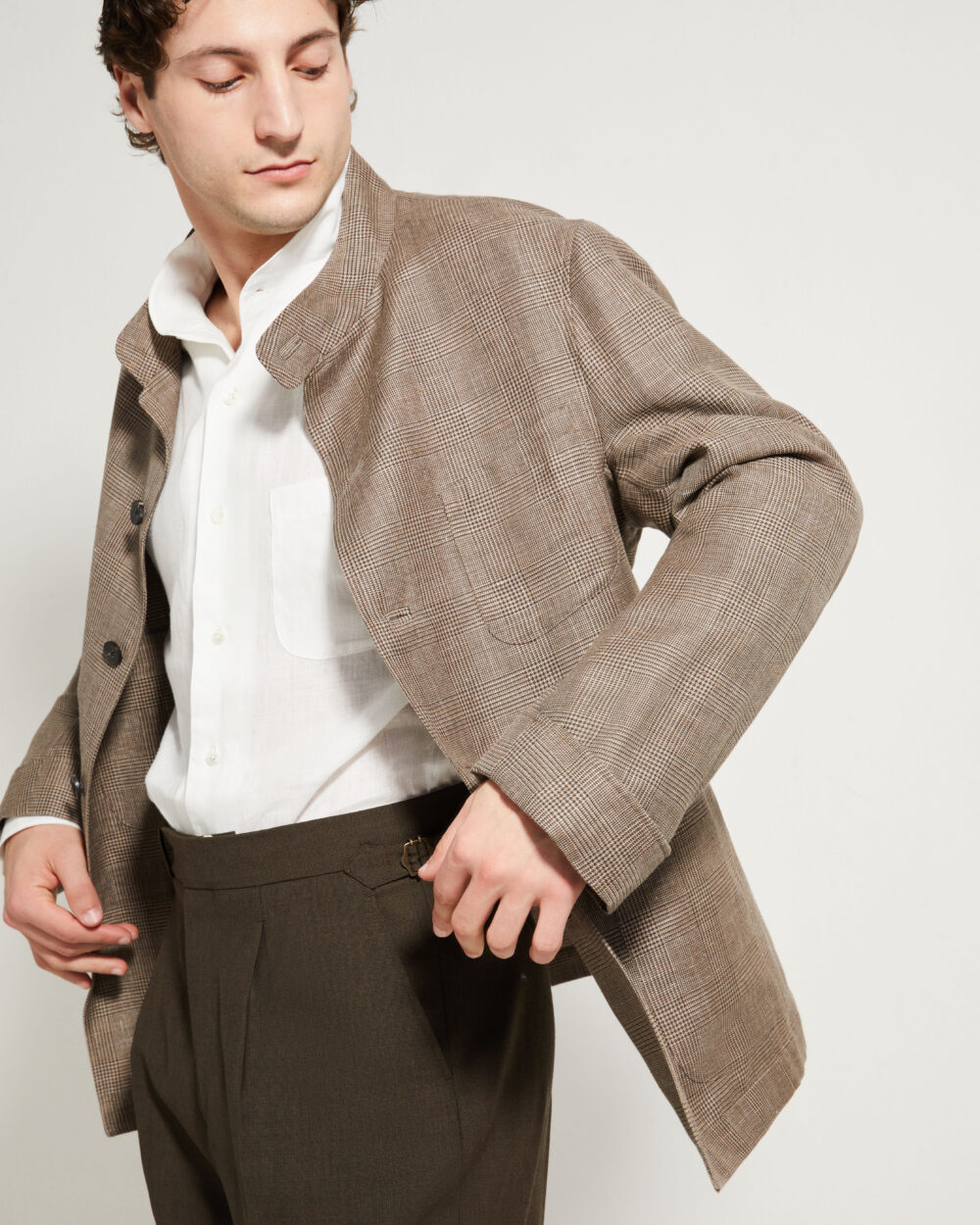 One Pleat Cut Trousers / Fresco®️ – Tropical Wool