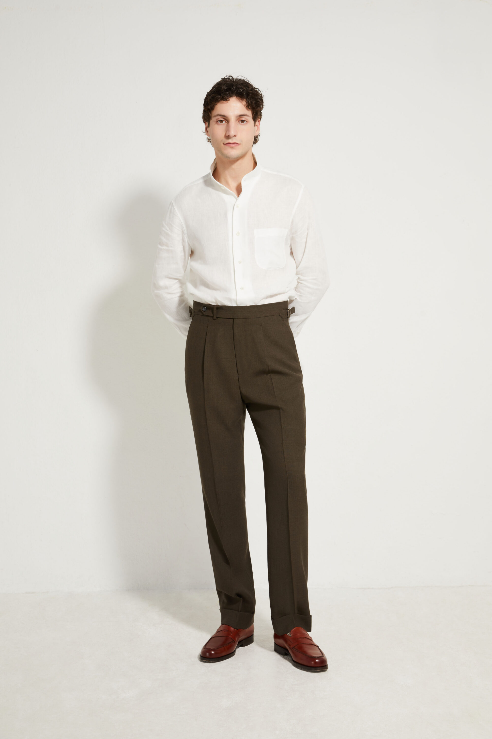 One Pleat Cut Trousers / Fresco®️ – Tropical Wool