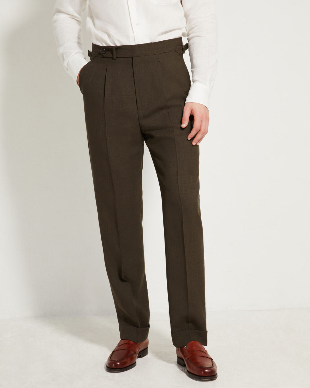 One Pleat Cut Trousers / Fresco®️ – Tropical Wool