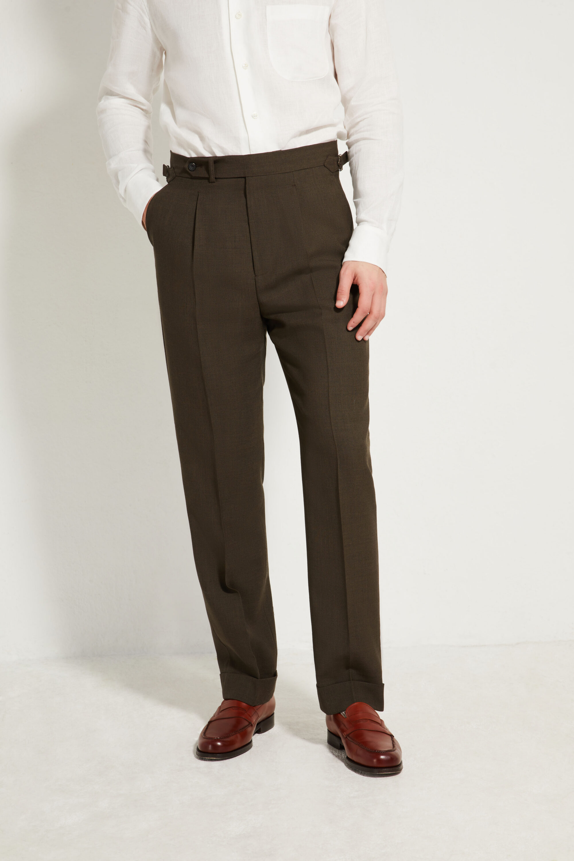 One Pleat Cut Trousers / Fresco®️ – Tropical Wool