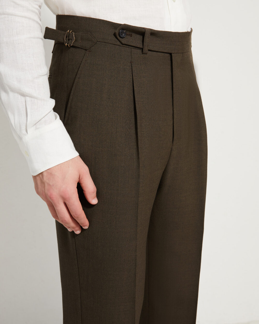 One Pleat Cut Trousers / Fresco®️ – Tropical Wool