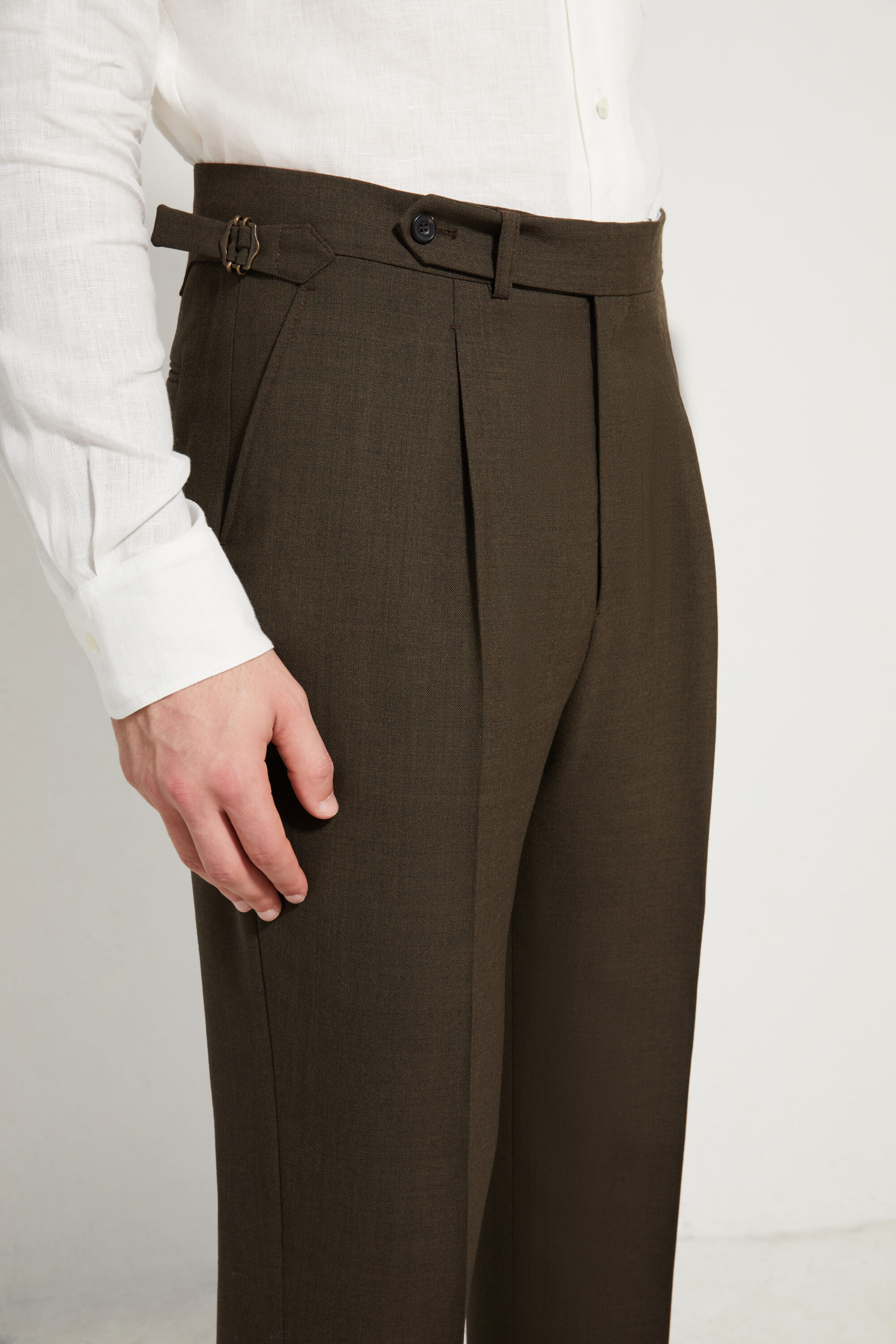 One Pleat Cut Trousers / Fresco®️ – Tropical Wool