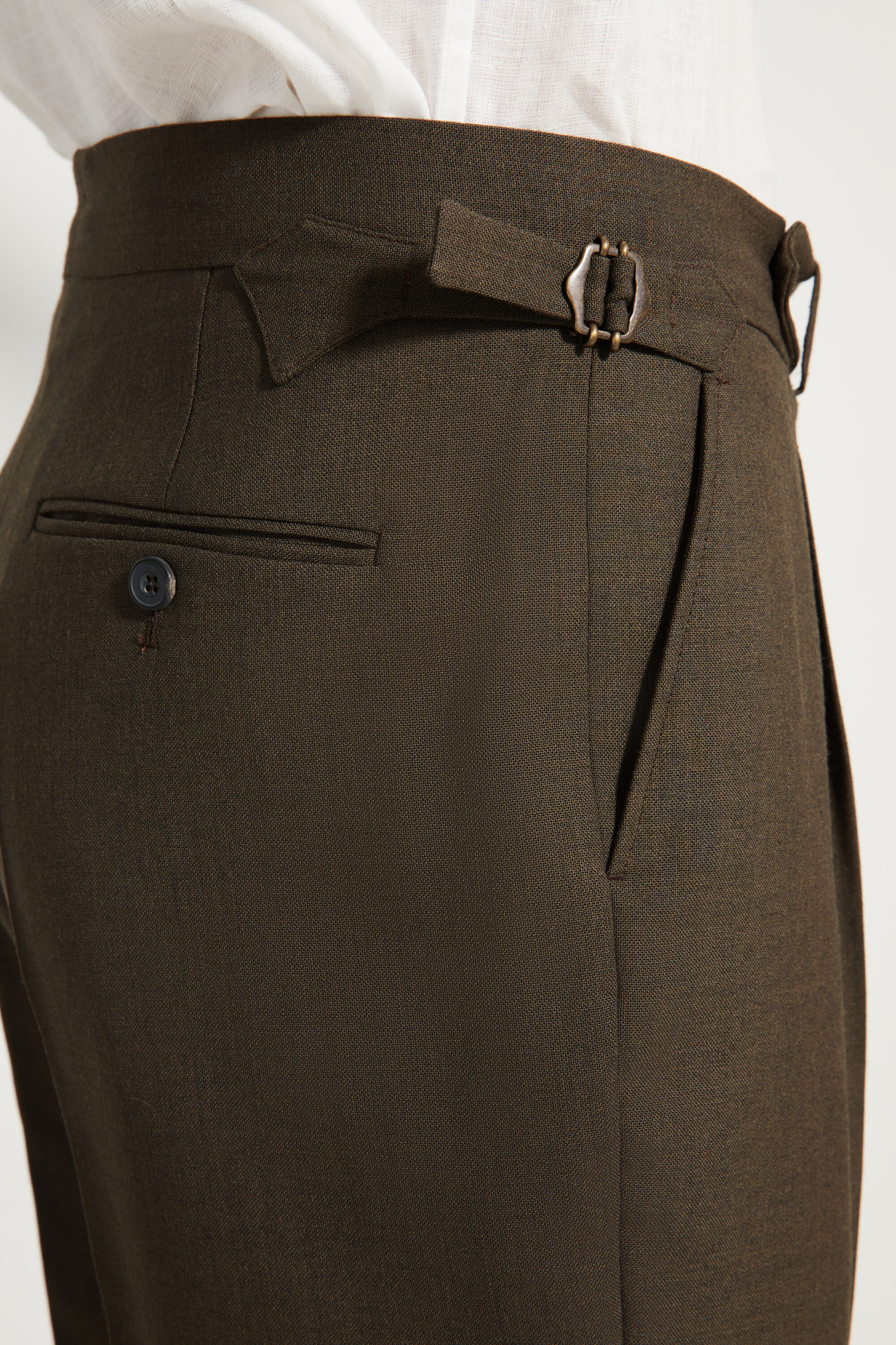 One Pleat Cut Trousers / Fresco®️ – Tropical Wool