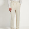 One Pleat Cut Trousers / Linen