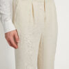 One Pleat Cut Trousers / Linen
