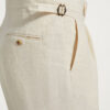 One Pleat Cut Trousers / Linen