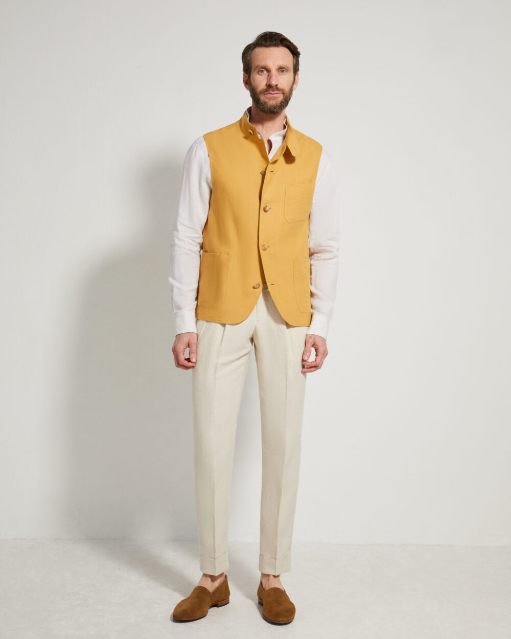 Pantalon Coupe Deux Pinces / Lin