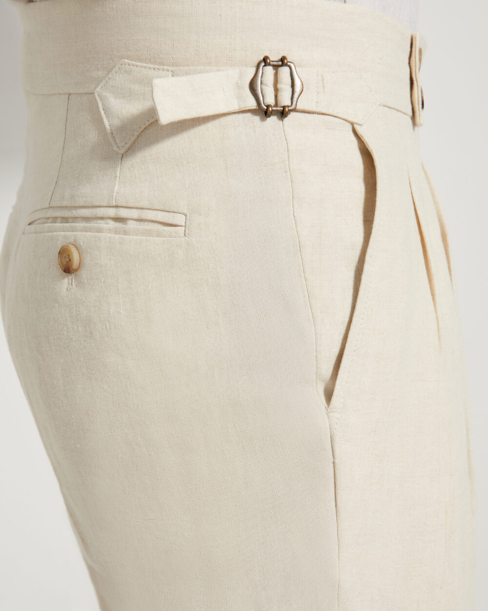 Pantalon Coupe Deux Pinces / Lin