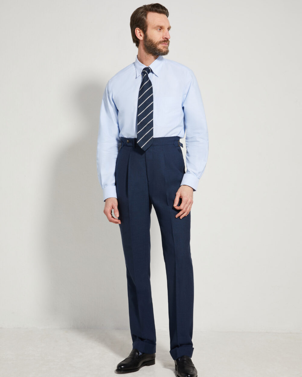 One Pleat Cut Trousers / Fresco®️ – Tropical Wool