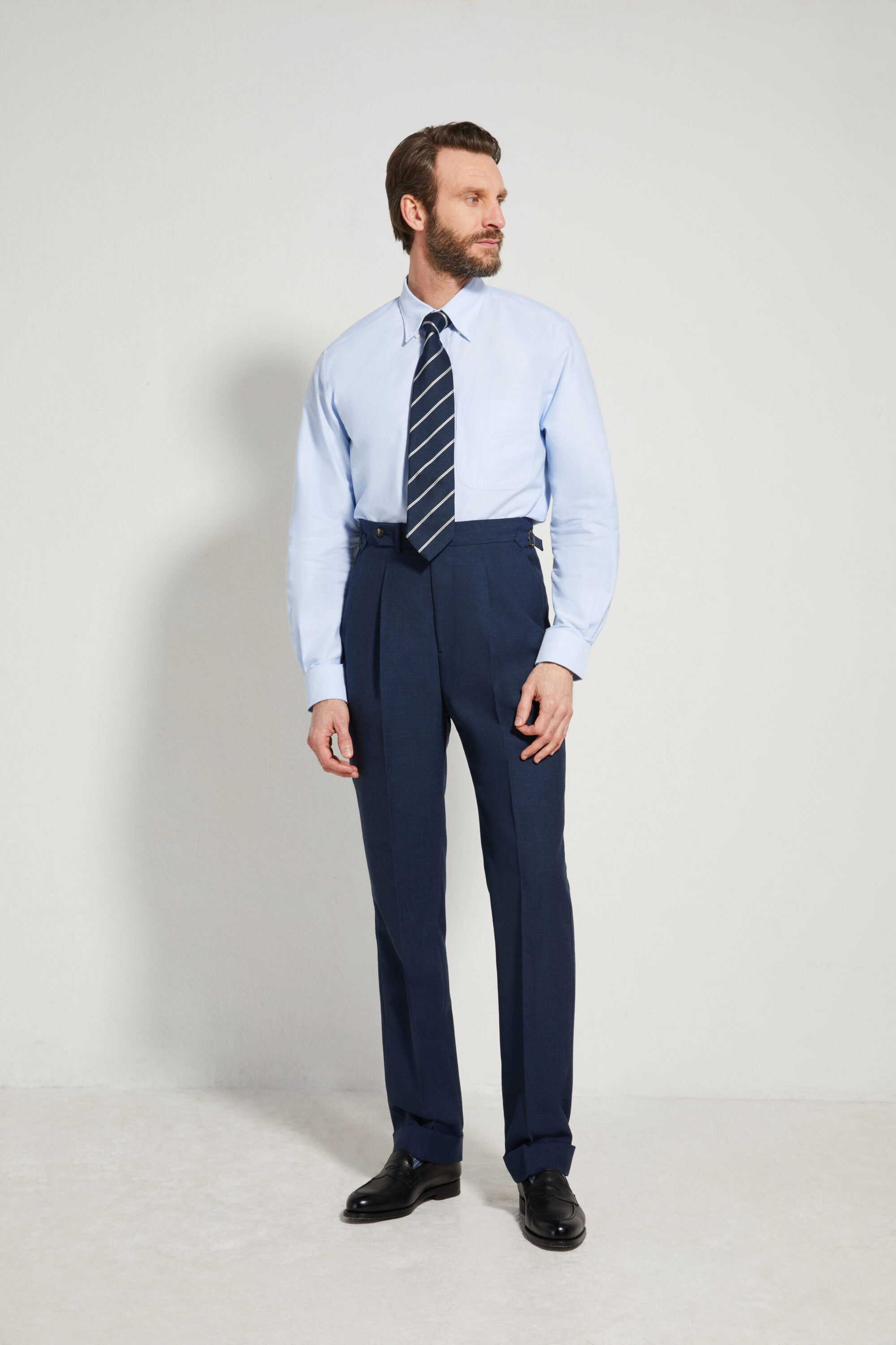 One Pleat Cut Trousers / Fresco®️ – Tropical Wool