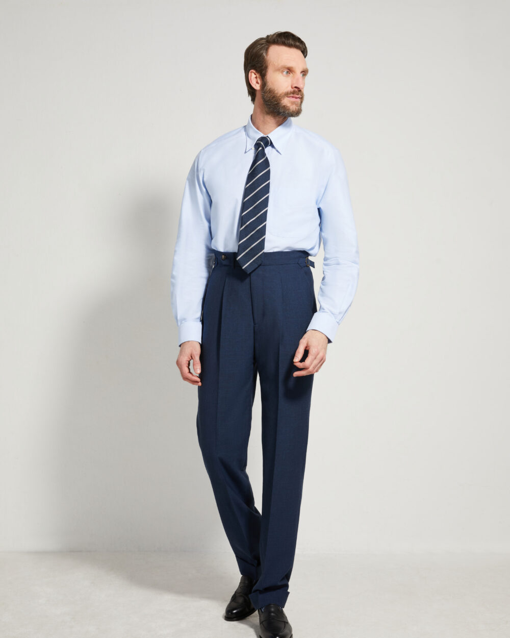 One Pleat Cut Trousers / Fresco®️ – Tropical Wool