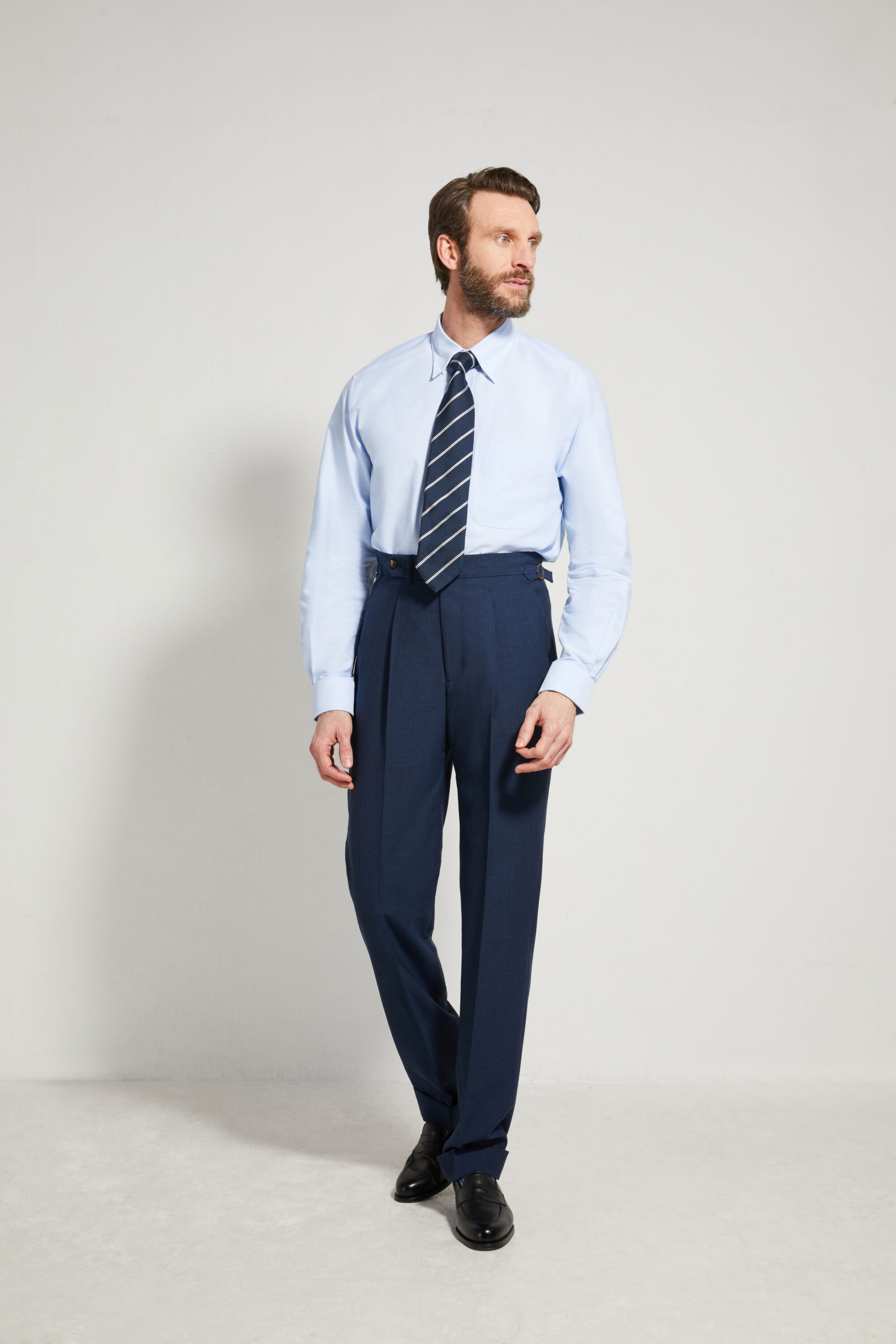 One Pleat Cut Trousers / Fresco®️ – Tropical Wool