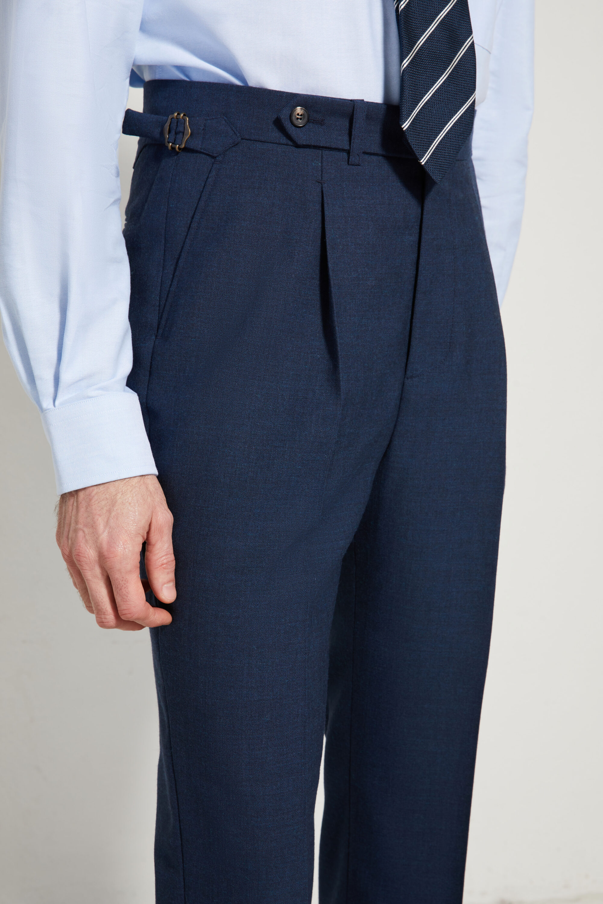 One Pleat Cut Trousers / Fresco®️ – Tropical Wool