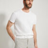 Fine gauge knit T-shirt / Cotton