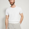 Fine gauge knit T-shirt / Cotton