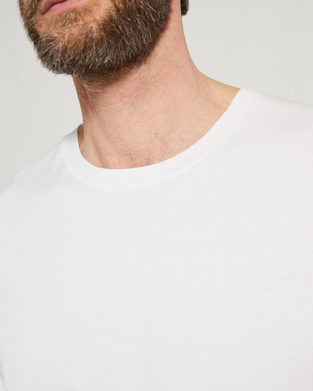 Fine gauge knit T-shirt / Cotton