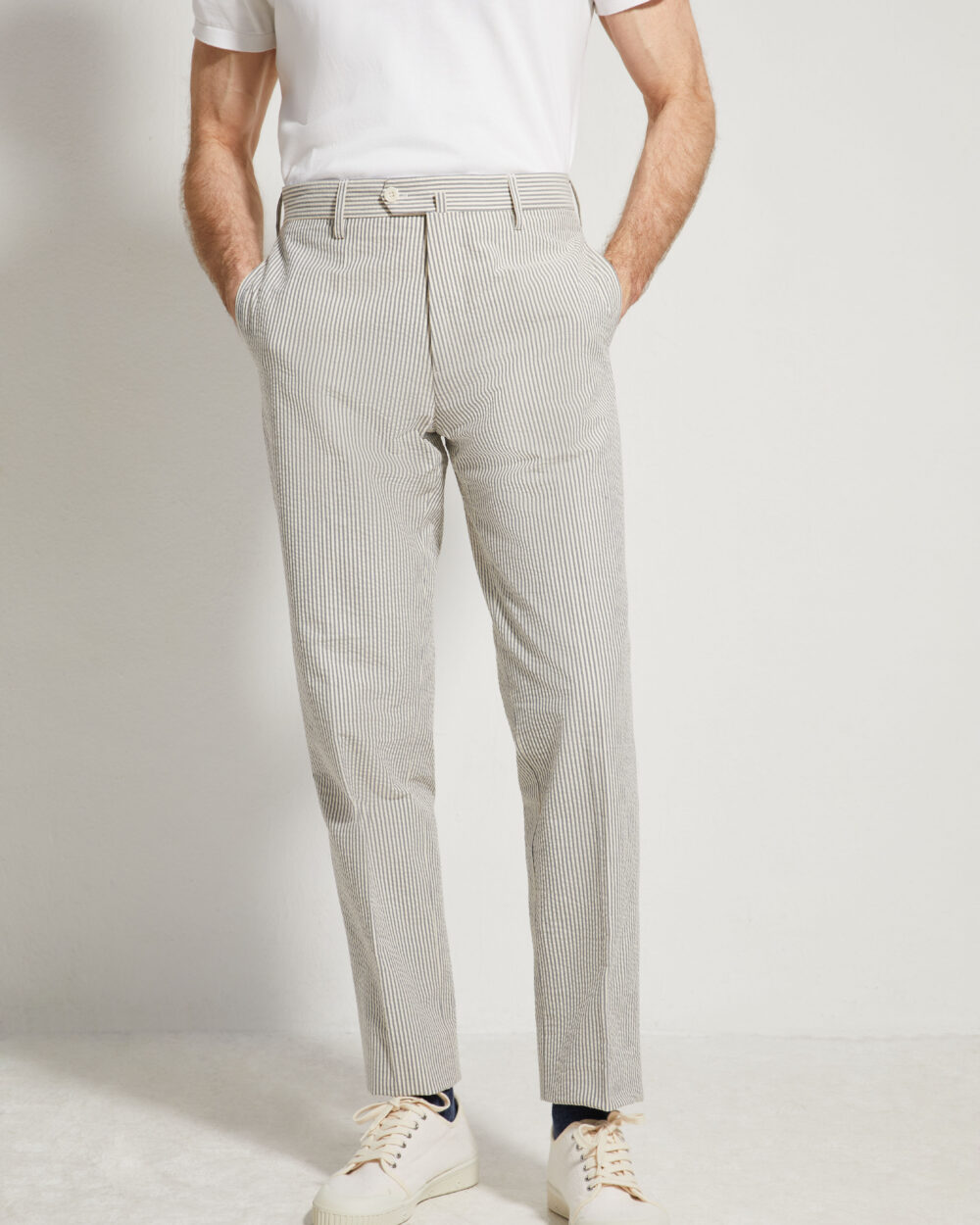 Classic Cut Trousers / Seersucker