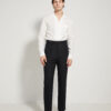 One Pleat Cut Trousers / Linen