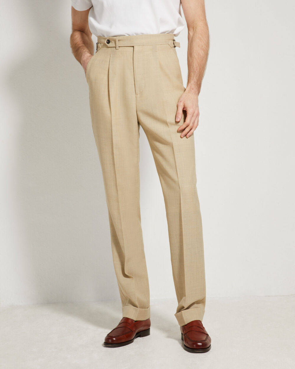 One Pleat Cut Trousers / Fresco®️ – Tropical Wool
