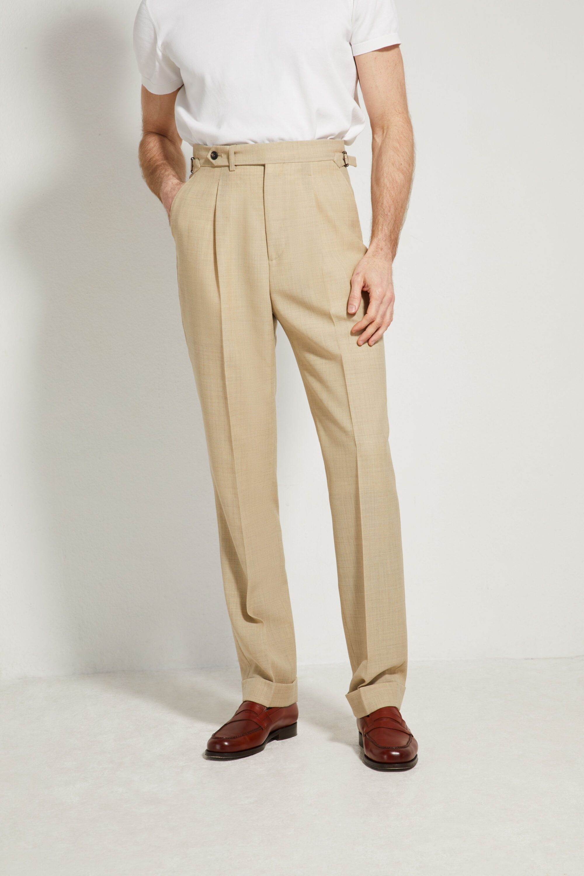One Pleat Cut Trousers / Fresco®️ – Tropical Wool