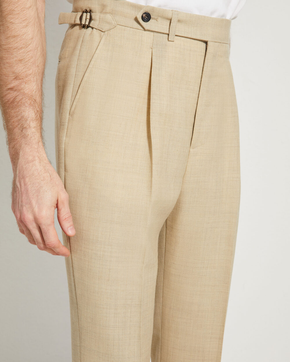 One Pleat Cut Trousers / Fresco®️ – Tropical Wool