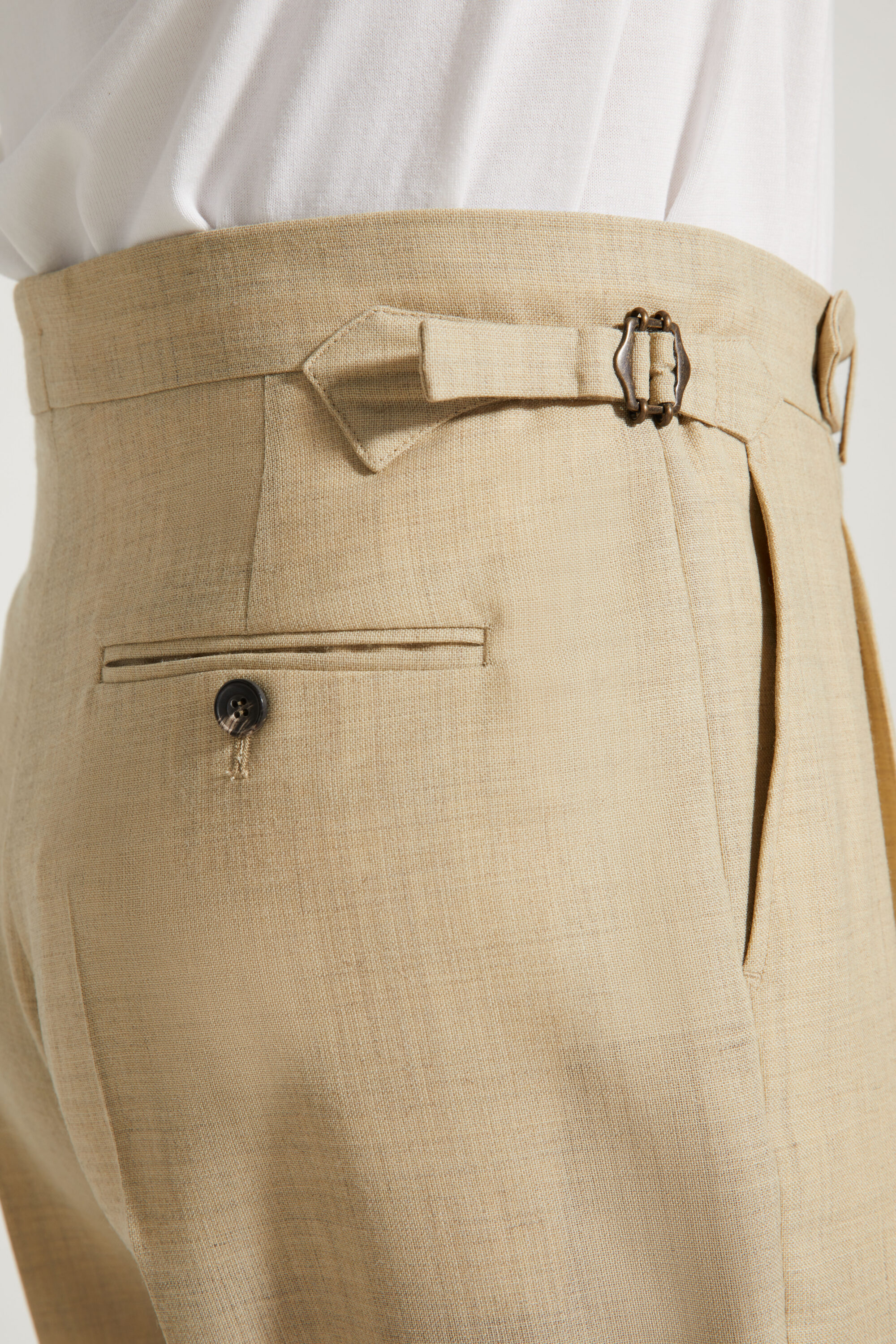 One Pleat Cut Trousers / Fresco®️ – Tropical Wool