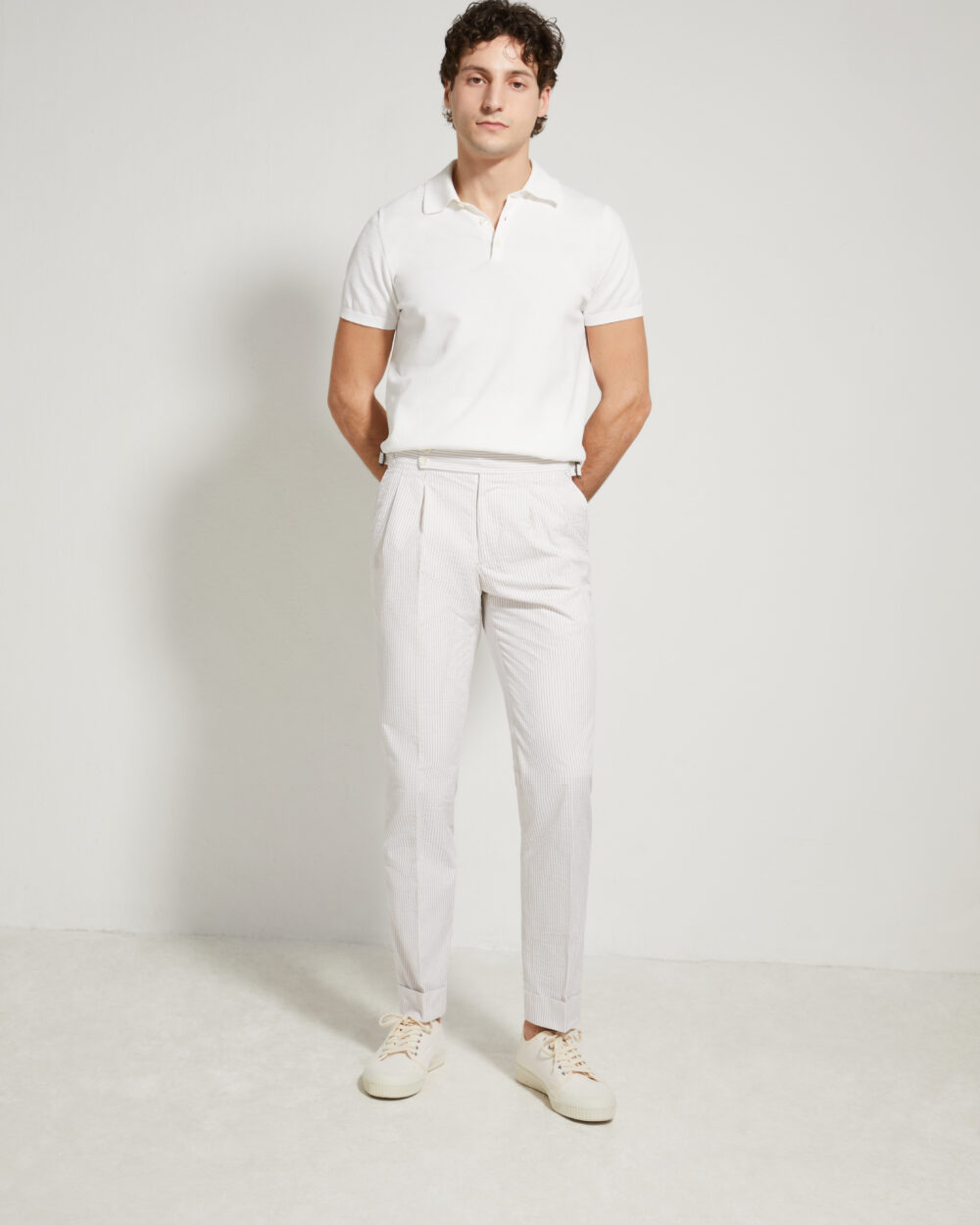 Pantalon Coupe Deux Pinces / Seersucker