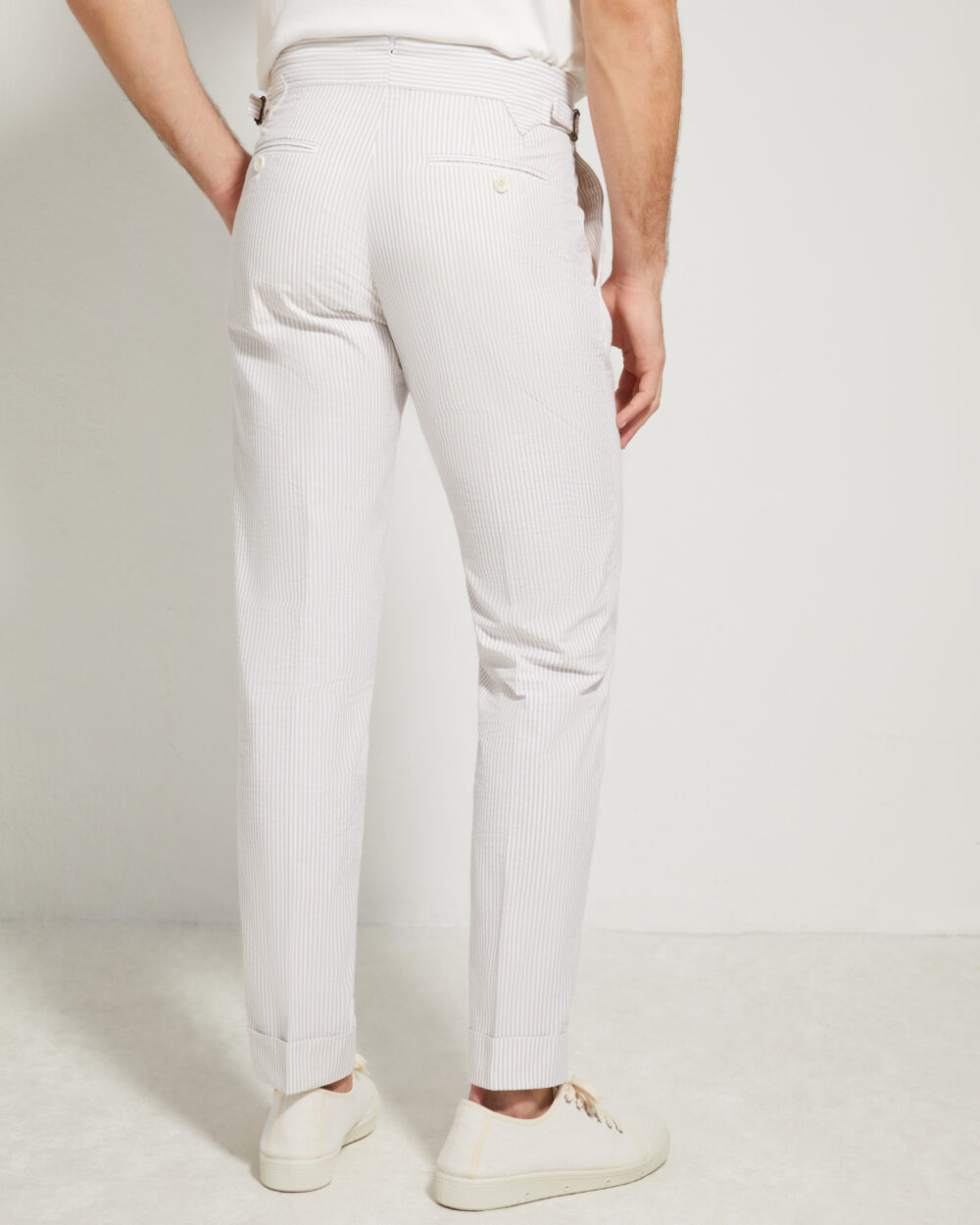 Pantalon Coupe Deux Pinces / Seersucker